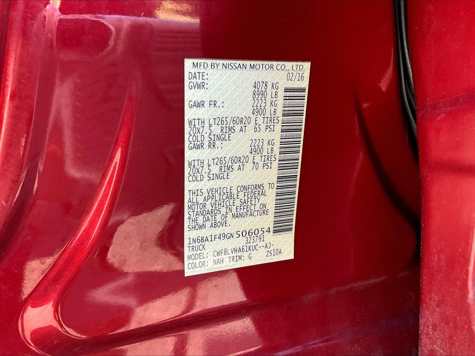 Used 2016 Nissan Titan SL AWD/4WD image 6