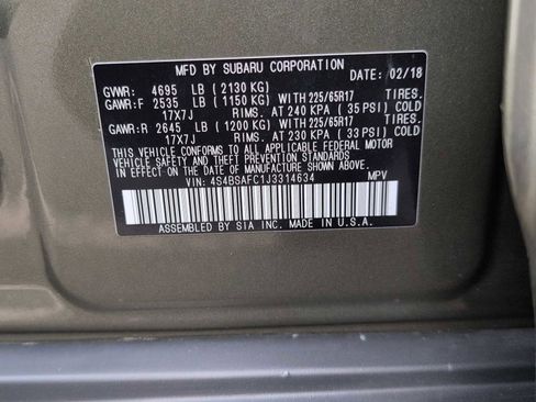 Used 2018 Subaru Outback 2.5i Premium image 34