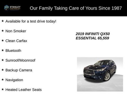 Used 2019 INFINITI QX50 Essential w/ Premium Heat Package image 9