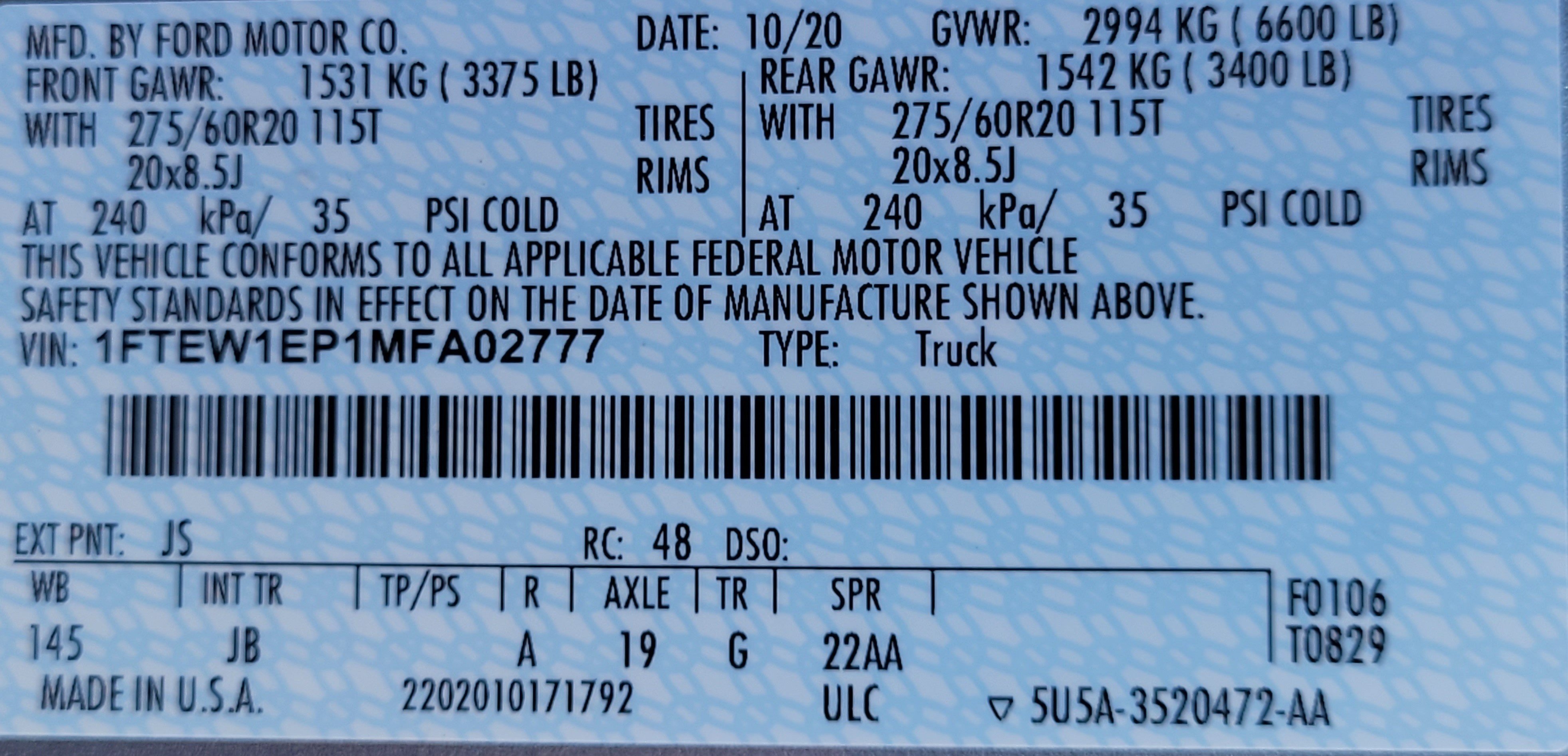 Used 2021 Ford F150 XL w/ STX Appearance Package AWD/4WD image 10