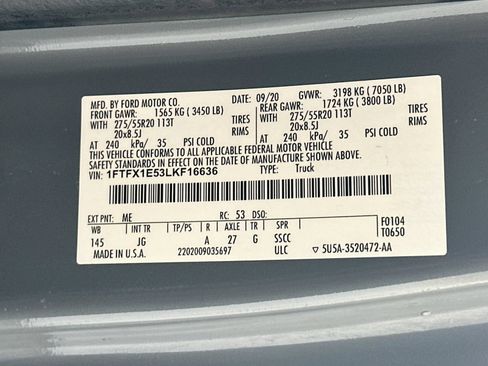 Used 2020 Ford F150 XL w/ Equipment Group 101A Mid AWD/4WD image 30