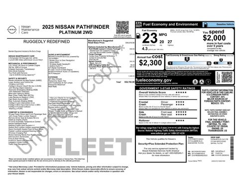 Used 2025 Nissan Pathfinder Platinum FWD image 5