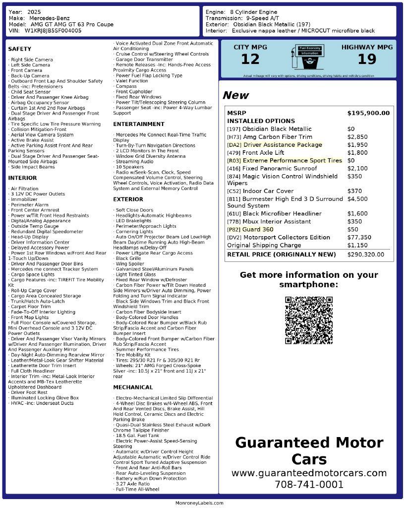 Used 2025 Mercedes-Benz AMG GT 63 w/ Driver Assistance Package image 4