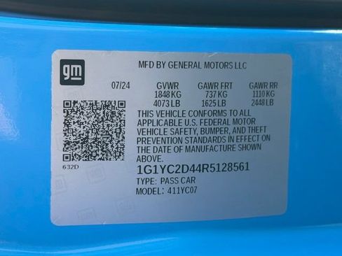 Certified 2024 Chevrolet Corvette Stingray Premium Cpe w/ Z51 Performance Package RWD image 25