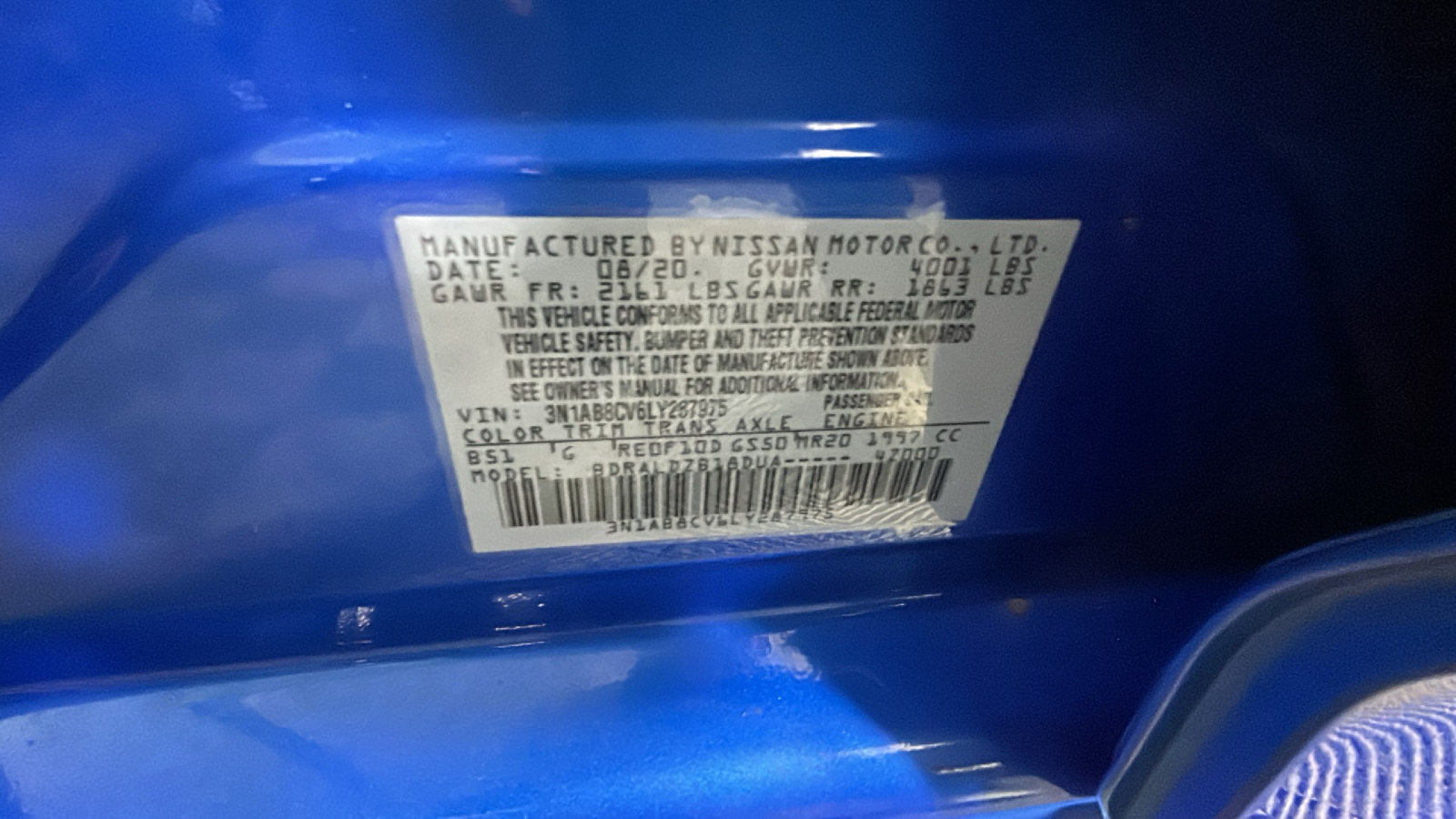 Used 2020 Nissan Sentra SV FWD image 12