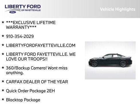 Used 2023 Dodge Charger GT w/ Blacktop Package RWD image 5