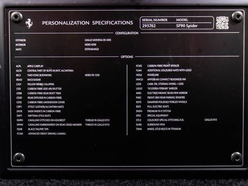 Certified 2023 Ferrari SF90 Spider AWD/4WD image 59