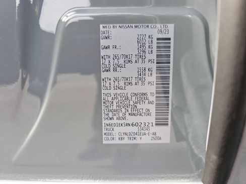 Used 2024 Nissan Frontier PRO-4X w/ Pro Premium Package image 35