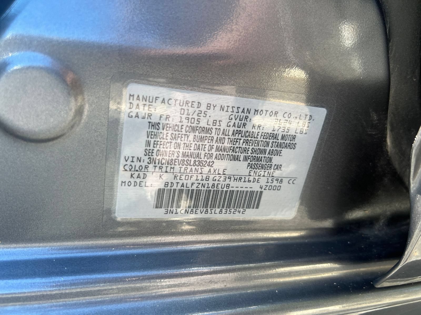 Used 2025 Nissan Versa SV FWD image 22