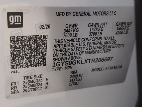 New 2026 Cadillac Escalade Platinum Sport w/ LPO, ONYX Package image 31