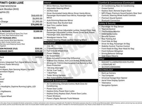 Used 2019 INFINITI QX80 Luxe w/ 22" Wheel Package image 12