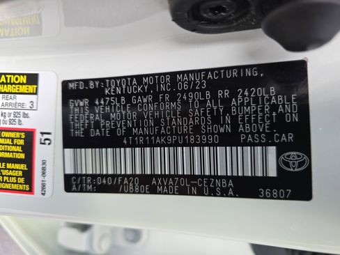 Used 2023 Toyota Camry LE image 38