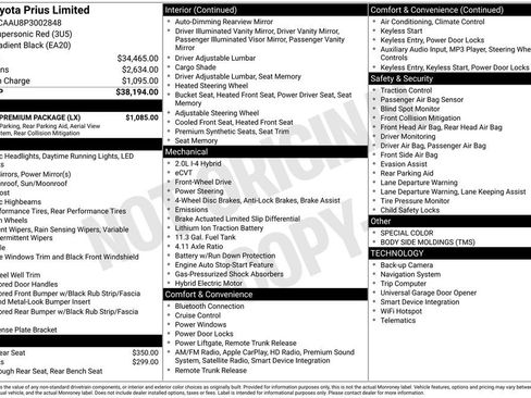 Used 2023 Toyota Prius Limited w/ Limited Premium Package image 36