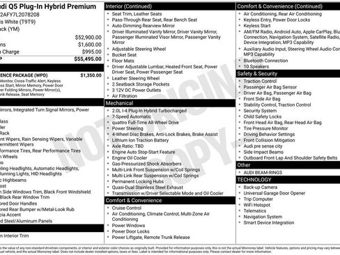 Used 2020 Audi Q5 e Premium w/ Convenience Package image 4