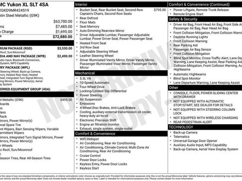 Certified 2021 GMC Yukon XL SLT w/ SLT Premium Package AWD/4WD image 6