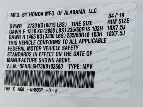 Used 2019 Honda Odyssey EX-L image 31