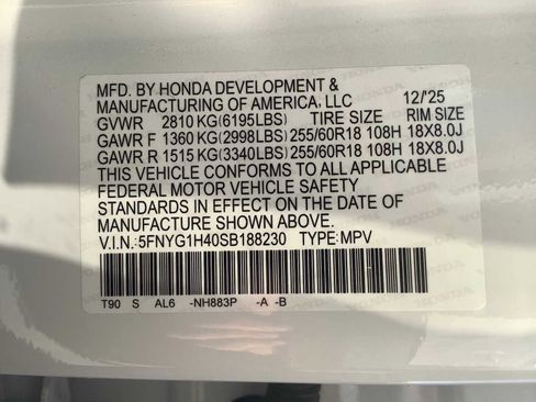 New 2025 Honda Pilot EX-L image 20