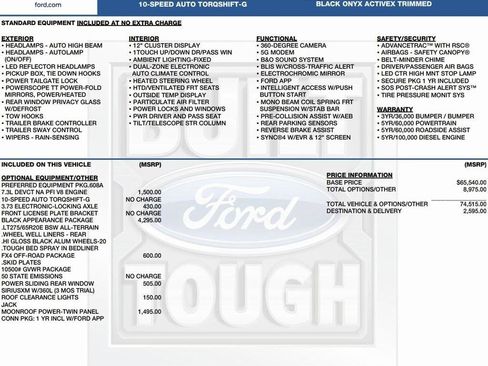 New 2026 Ford F250 Lariat w/ Black Appearance Package image 2