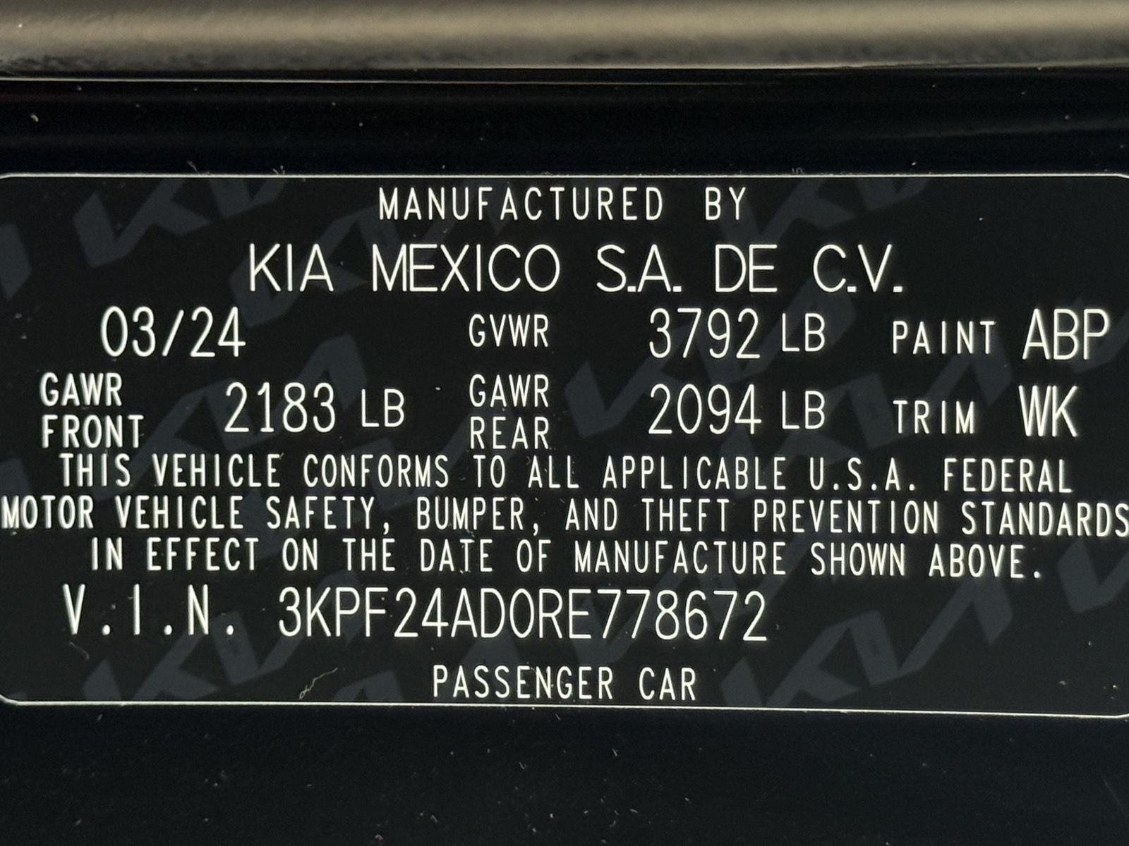 Used 2024 Kia Forte LXS w/ LXS Technology Package FWD image 42