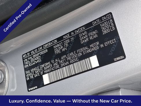 Certified 2023 Volvo XC60 B5 Ultimate w/ Climate Package AWD/4WD image 28