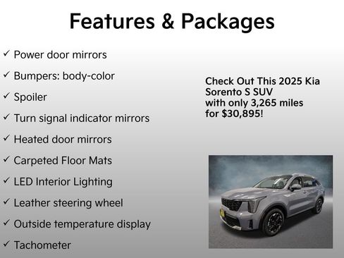 Used 2025 Kia Sorento S w/ Panoramic Sunroof Package AWD/4WD image 21