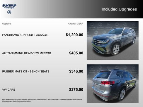 Used 2023 Volkswagen Atlas SE w/ Panoramic Sunroof Package FWD image 2