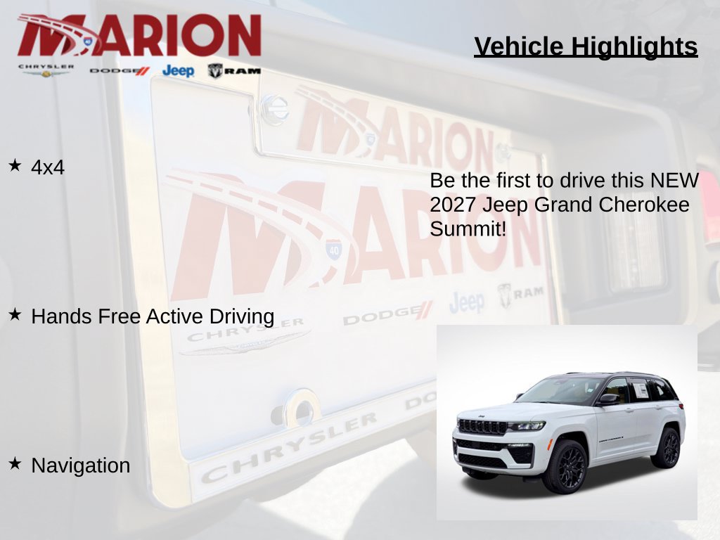 New 2027 Jeep Grand Cherokee Summit AWD/4WD image 5