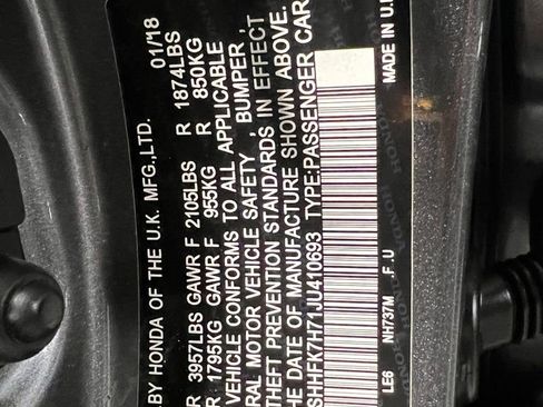 Used 2018 Honda Civic EX-L image 38