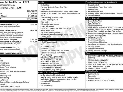 Used 2021 Chevrolet TrailBlazer LT w/ Premium Seating Package FWD image 5