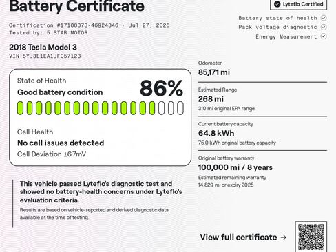 Used 2018 Tesla Model 3 Long Range RWD image 2