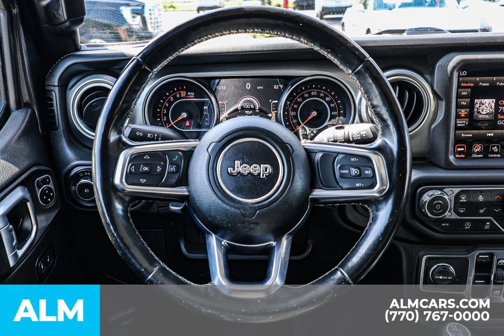 Used 2021 Jeep Wrangler Unlimited Sahara w/ Uconnect 4C Nav & Sound Group AWD/4WD image 29