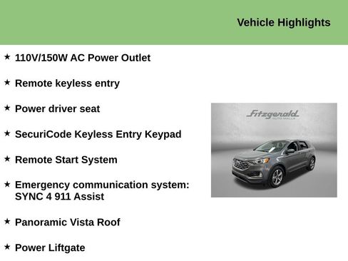 Used 2022 Ford Edge SEL w/ Convenience Package AWD/4WD image 10