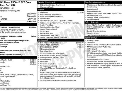 Used 2023 GMC Sierra 2500 SLT w/ SLT Convenience Package AWD/4WD image 36