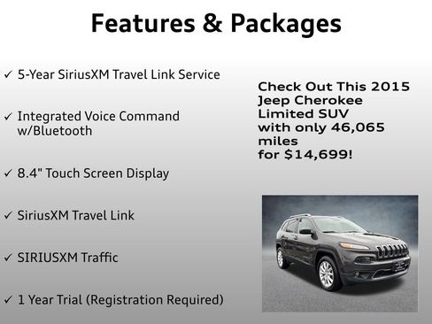 Used 2015 Jeep Cherokee Limited image 12