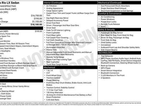 Used 2023 Kia Rio LX FWD image 7