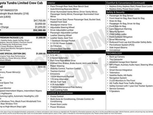 Certified 2021 Toyota Tundra Limited w/ Nightshade Special Edition AWD/4WD image 37