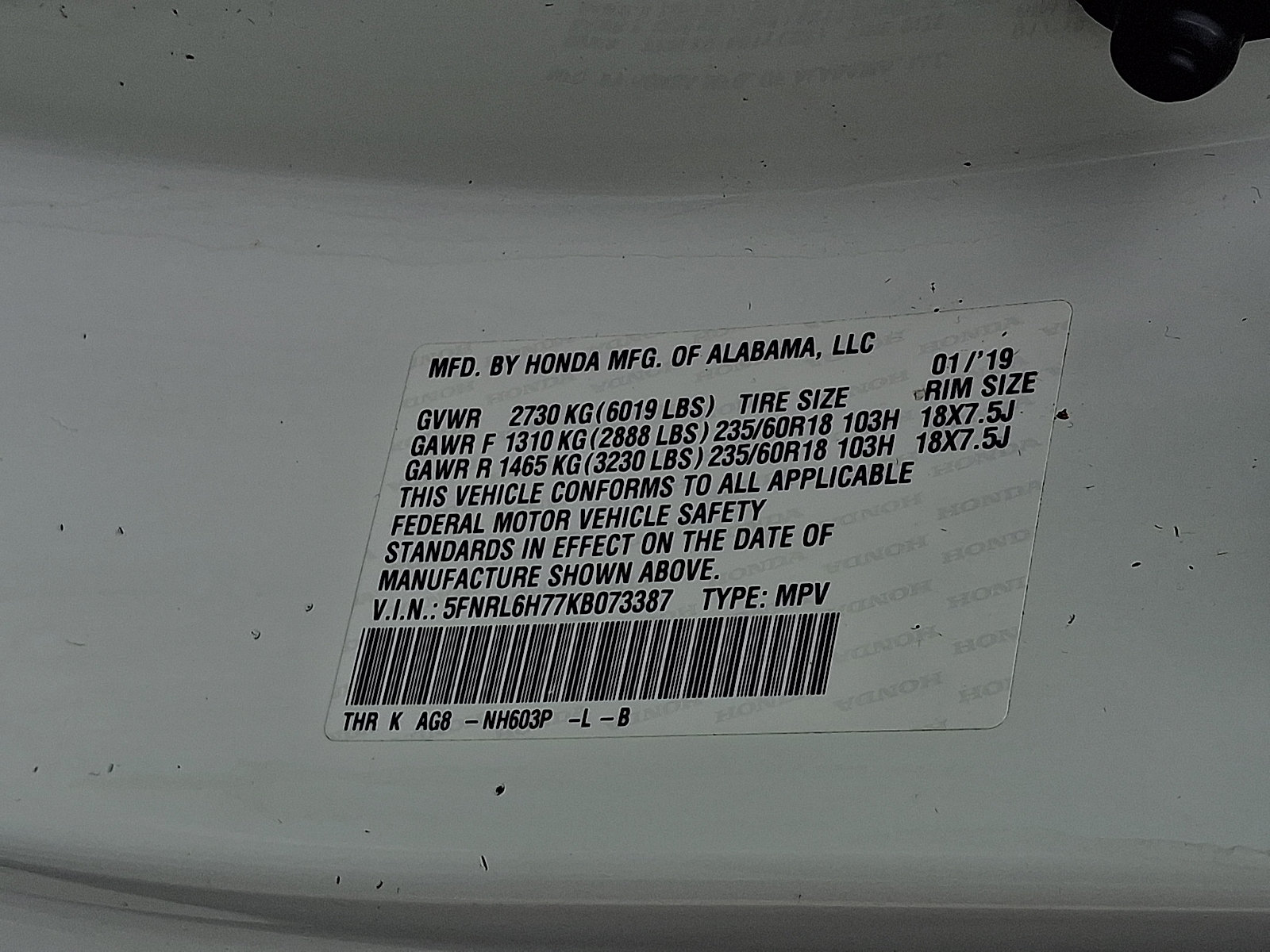 Used 2019 Honda Odyssey EX-L image 27