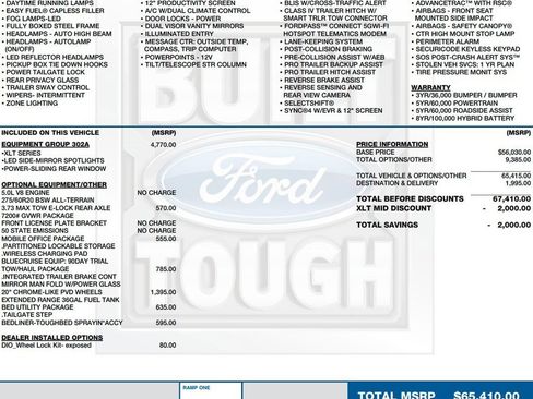 Certified 2024 Ford F150 XLT w/ Equipment Group 302A MID AWD/4WD image 2
