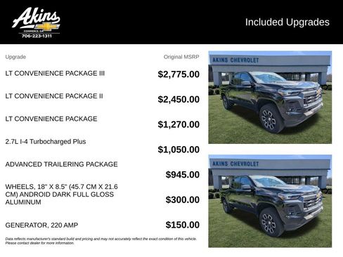 Used 2023 Chevrolet Colorado LT w/ LT Convenience Package III AWD/4WD image 3