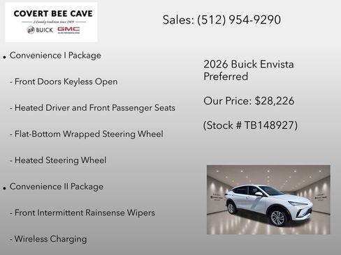 New 2026 Buick Envista Sport Touring w/ Convenience I Package FWD image 12