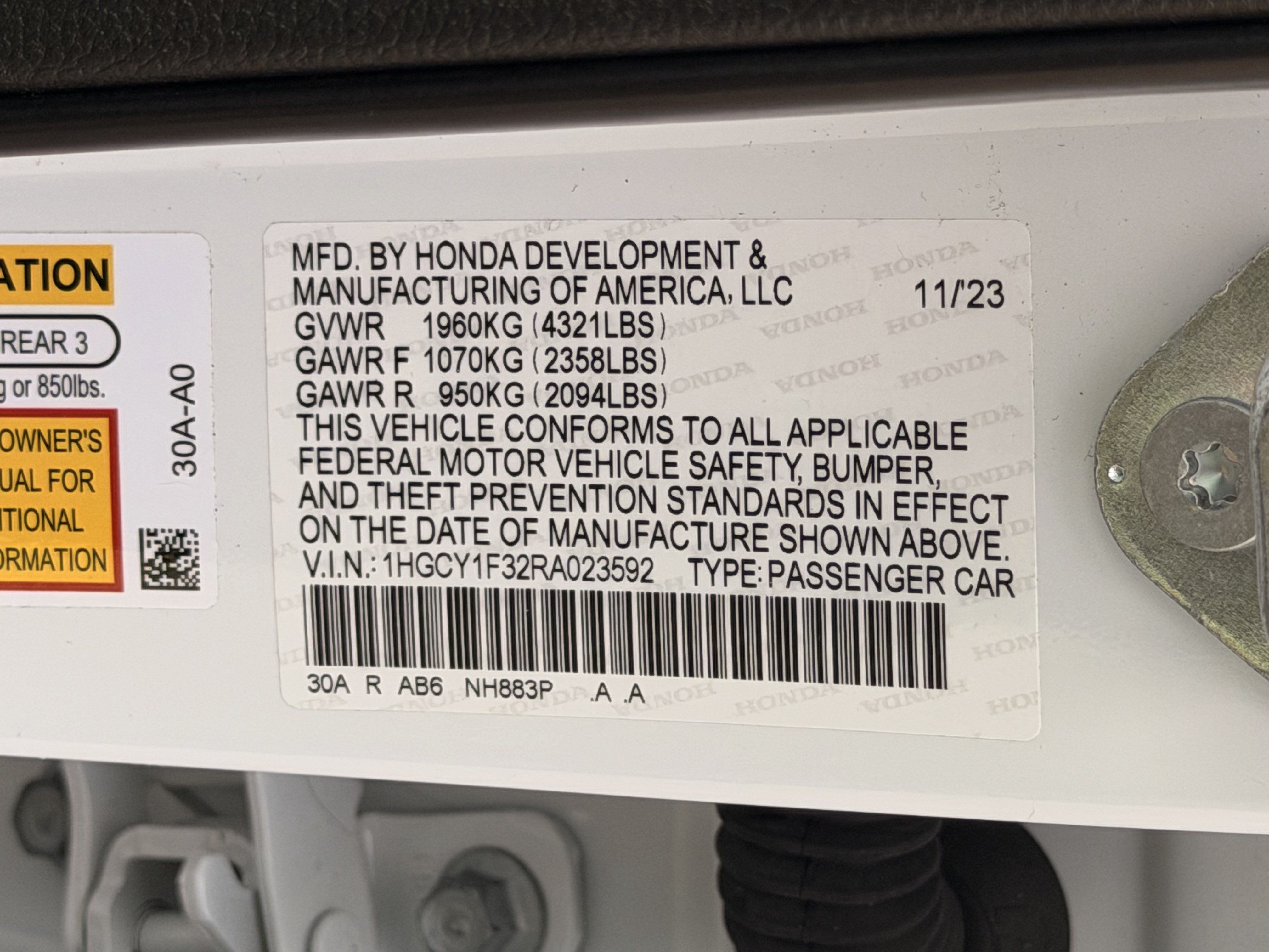 Used 2024 Honda Accord EX image 28