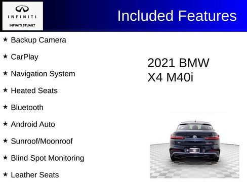 Used 2021 BMW X4 M40i w/ Premium Package AWD/4WD image 2