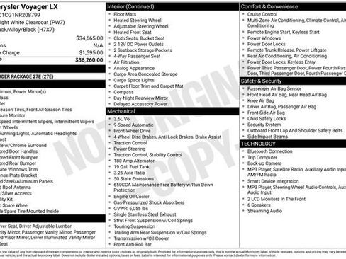 Used 2022 Chrysler Voyager LX FWD image 26