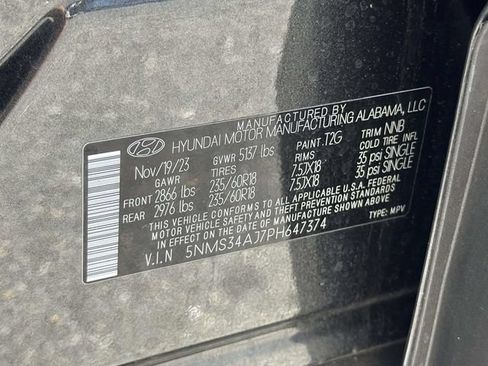 Certified 2023 Hyundai Santa Fe SEL w/ Premium Package FWD image 11