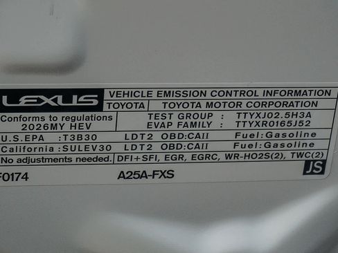 New 2026 Lexus RX 350h image 51