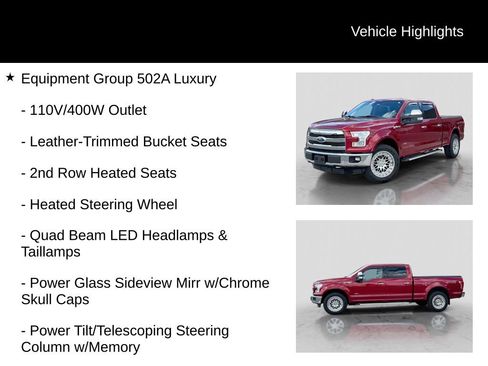 Used 2016 Ford F150 Lariat w/ Equipment Group 502A Luxury AWD/4WD image 11