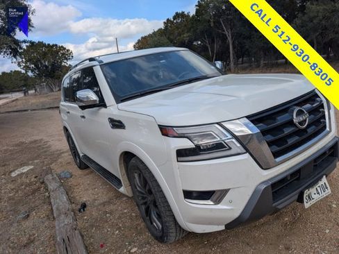 Used 2023 Nissan Armada Platinum w/ Captain's Chairs Package image 1