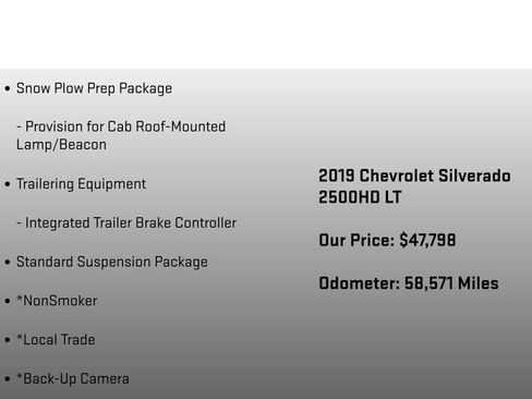 Used 2019 Chevrolet Silverado 2500 LT w/ Snow Plow Prep Package AWD/4WD image 24