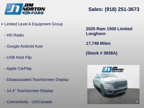 Used 2025 RAM 1500 Limited AWD/4WD image 15