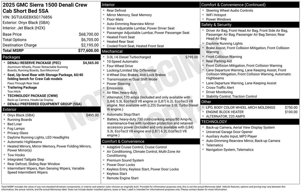 Certified 2025 GMC Sierra 1500 Denali w/ Denali Reserve Package AWD/4WD image 45